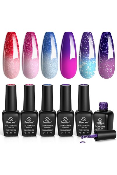 beetles Gel Polish مجموعة طلاء أظافر جيلي بيتلز - طلاء جيلي سحري، طقم عيد الم...