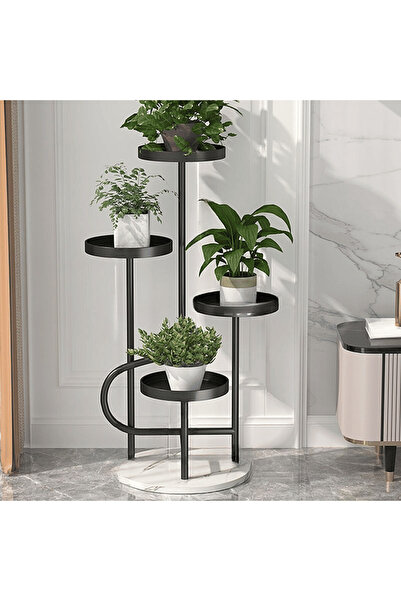 kold concept BTK39892 Modern Tekerlekli Metal Bitki Standı