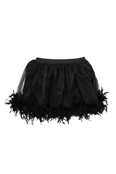 OEM Fusta Tutu Neagra cu Pene - One Size – Accesoriu Vestimentar pentru Deghi...