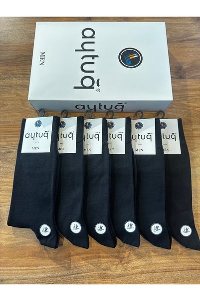 Aytuğ Men's Premium Bamboo Seamless Comfortable Casual Socks 12-Pack (Black)