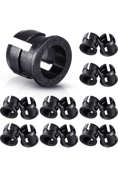 SYOSI 200 Pack LED Holder Clips for Display Panel Mounting, Black Plastic 5mm...