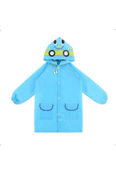 Arabest Kids Raincoat, Waterproof Reusable EVA Kids Rain Poncho with Drawstri...