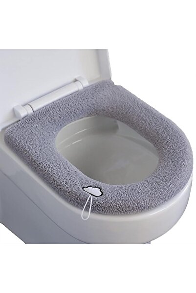 Fdit Warm Thicken Toilet Cover, Convenient Strap, for Round Oval Toilets, Sof...