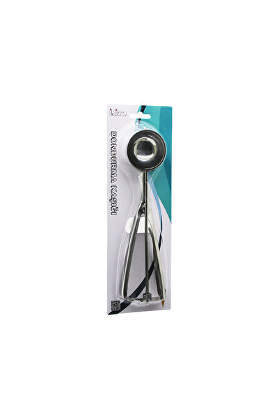 İnfeta Large Size Stainless Steel Metal Ice Cream Scoop Cookie and Dough Port...