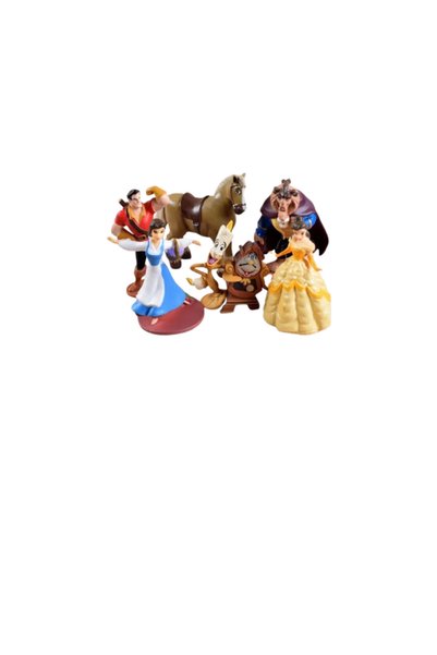 TNAGORA Set de 6 figurine Frumoasa și Bestia, Tnagora ® , 10-12 cm