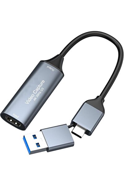 AZONEE Video Capture Card, 4K HDMI to USB 3.0/Type-C Adapter, 1080P 60FPS Cam...