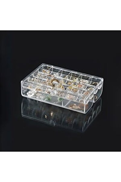 CBD CORAL BEST DEALS Organizator transparent din plastic cu 2 niveluri pentru...