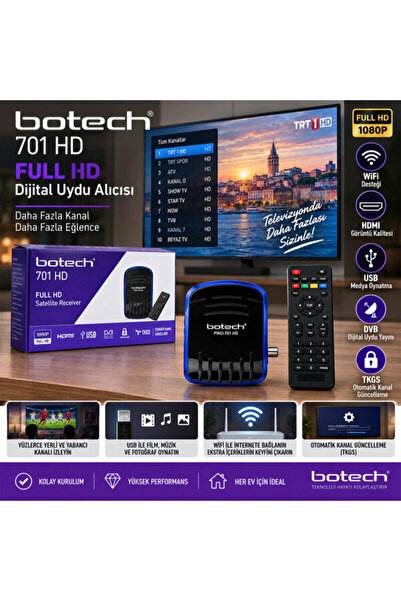 ASG Full HD Dijital Uydu Alıcısı – Wi-Fi Destekli – HDMI – USB – TKGS