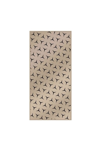 OEM Prosop plaja Atria 189484, bumbac, bej + negru, 75 x 160 cm, 450 g/mp