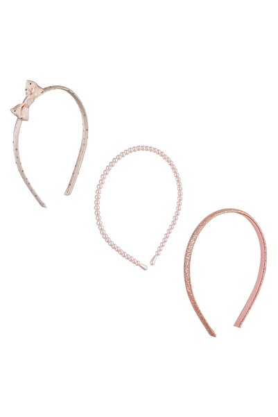 DD SHOP Set Coronite Par cu Fundita Roz Buline Roz Aurii Margele & Glitter pe...