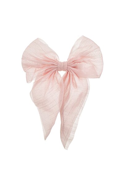 DD SHOP Clama Par Funda Roz Organza cu Lurex Argintiu pentru Copii 12cm