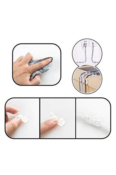 CBD CORAL BEST DEALS Cârlige transparente pentru cabluri