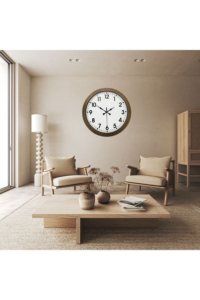 INURA GLOBAL Eskitme Klasik Büyük Boy 80 cm Metal Duvar Saati