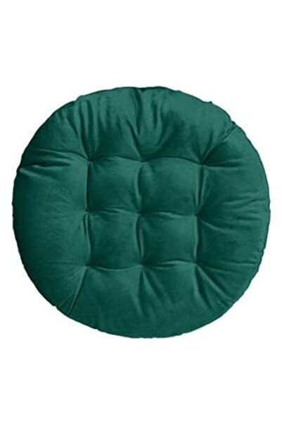 DD SHOP Perna Decorativa de Craciun Verde Velvet Rotunda pentru Scaun Ø40cm