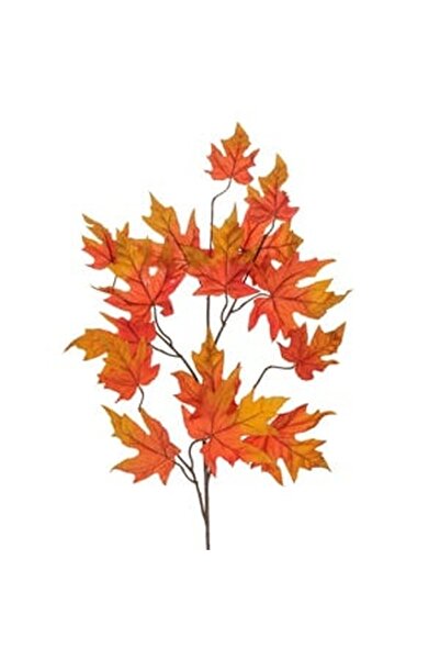 CBD CORAL BEST DEALS Ramură cu tulpină lungă și frunze portocalii 83cm
