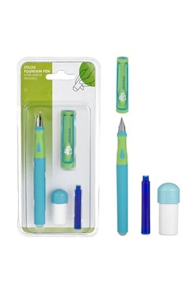 CBD CORAL BEST DEALS Stilou verde Sky cu cerneală termosensibilă albastră și ...
