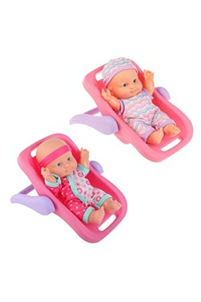 CBD CORAL BEST DEALS Păpușă bebeluș cu body colorat și coșuleț 20x17x18cm