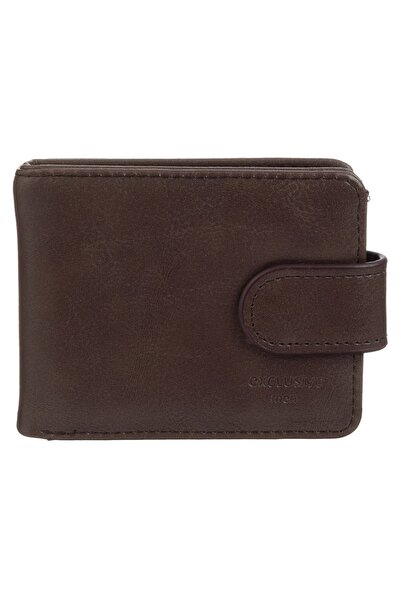 DD SHOP Portofel Maro Inchis pentru Barbati 11x10cm - Portofele, Cosmetice Pr...