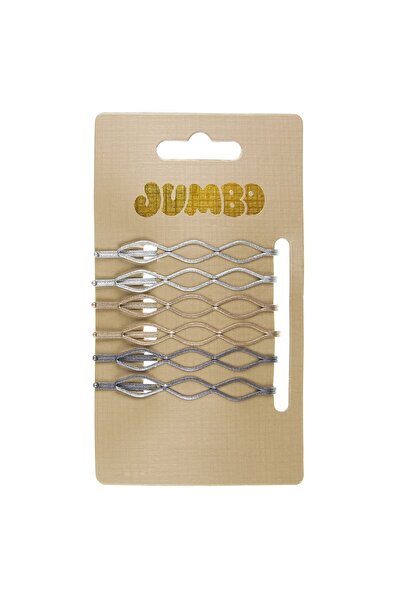 DD SHOP Agrafe pentru Par Metalizate Ondulate 6cm - 6buc - Moda, Cosmetice Pr...