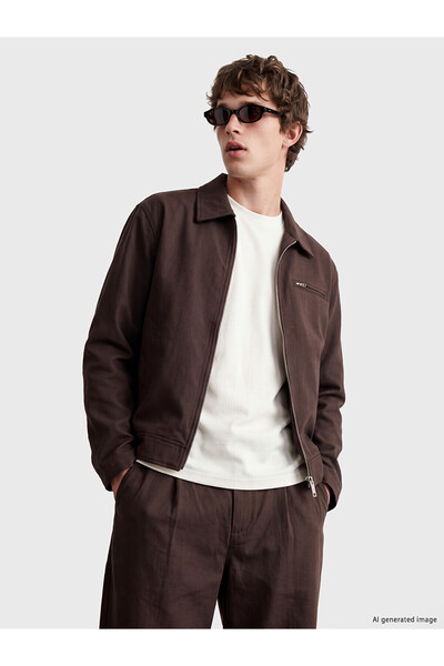 LC Waikiki Lcw Vision Brown Regular Fit Men's Jacket with Nevavm Difference