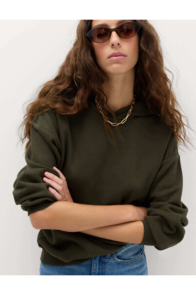 Marks & Spencer Pamuklu Kapüşonlu Sweatshirt