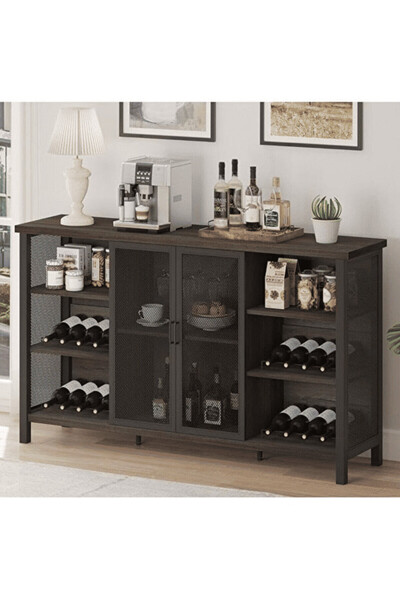 kold concept ŞRP8505 Siyah Metal Konsol Bar 130x35x80 cm