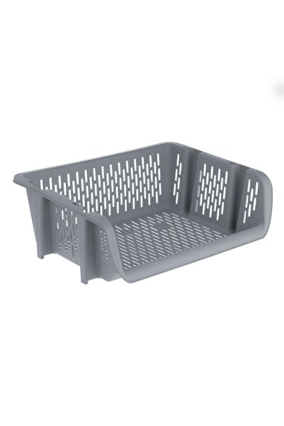 DD SHOP Cos de Depozitate cu Deschidere Stivuibil Gri 39x30.5x13cm - Cosuri B...