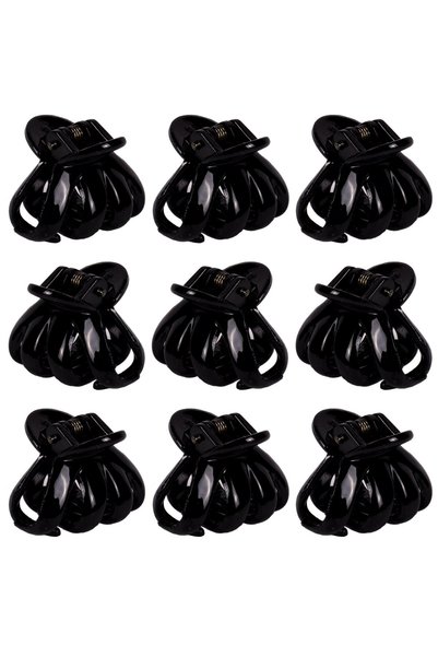 DD SHOP Clame Negre de Par pentru Femei 2.3cm - 9 buc - Prins Parul, Cosmetic...