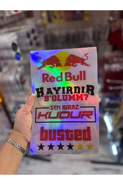 CEBECİOTO Hologram Araba Motor Sticker / Dekoratif Oto Moto Sticker / Kask St...