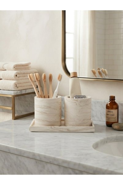 ALPİ HOME Silindir diş fırçalık seti