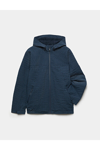 Marks & Spencer Stormwear™ Ekose Kapüşonlu Çocuk Mont