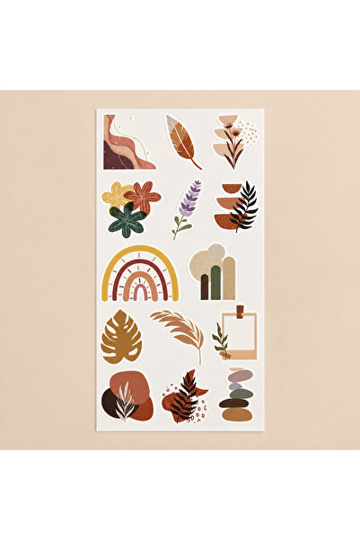 Bohem Etiket 3'lü Set - BoHo Sticker Set - Ajanda, Planner, Laptop - A07