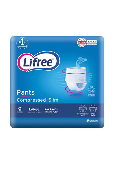 Lifree Cloth High Absorbency Large Size, 9 Diapers