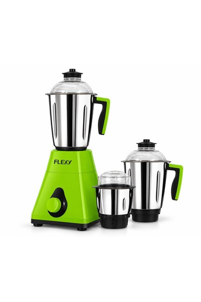 flexy خلاط ومطحنة FJL500MLT 3 في 1 بقوة 1000 واط مع 3 أوعية من الفولاذ المقاو...