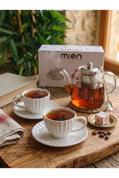 NYC HOME Mien Angelis 2 Kişilik Porselen Kahve Fincan Takımı (90 ml)