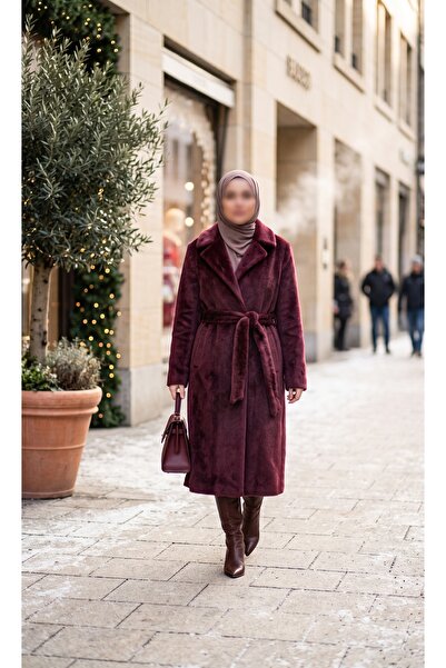 MUDUTEKSTİL Klasik Araboy Fox Kaban Bordo MD002657-48