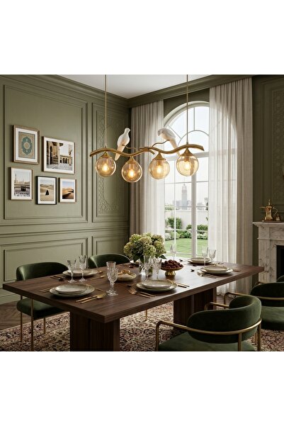 Crown Najaf Modern Luxury Chandelier -Birds
