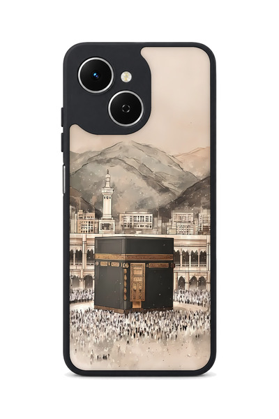 TECNO Spark 40C Compatible Kaaba Patterned Camera Protected Shockproof Case