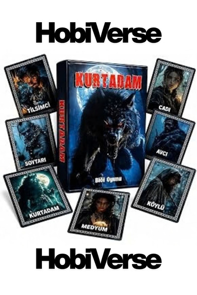 Hobiverse Werewolf Social Bluffing Game +4 Age Fun Card Game