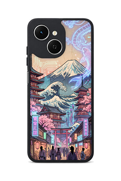 TECNO Spark 40C Compatible Fuji Patterned Camera Protected Shockproof Case