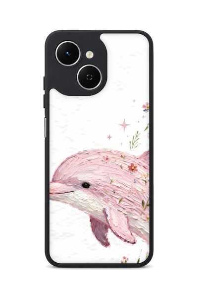 TECNO Spark 40C Compatible Dolphin Pattern Camera Protected Shockproof Case
