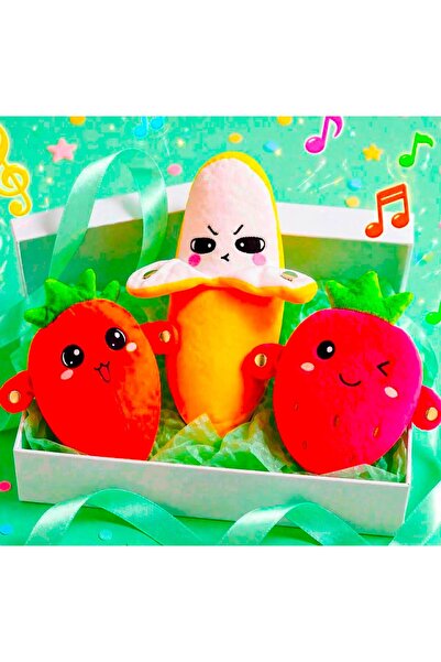 Generic Brand Touch-Sensing Musical Fruit Plush Toy - Interactive Fruit Rhyth...