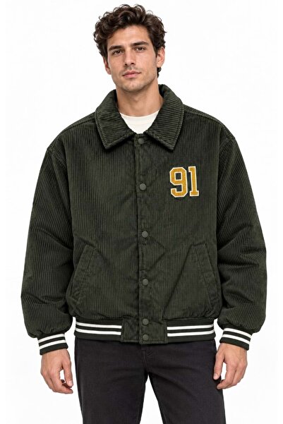 Mavi M0110957 Jeans Jacket Kadife Erkek Mont YEŞİL