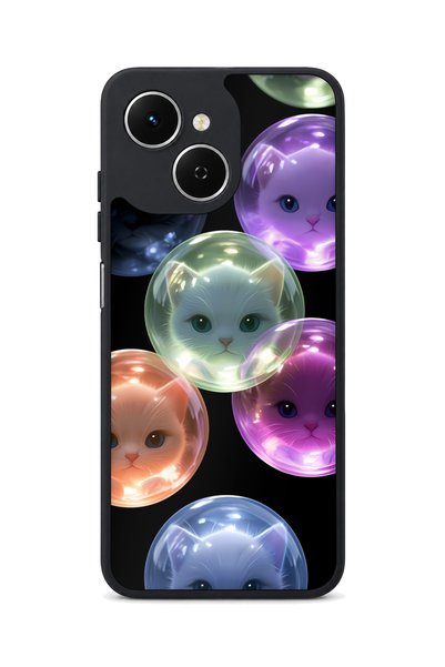TECNO Spark 40C Compatible Bubble Patterned Camera Protected Shockproof Case