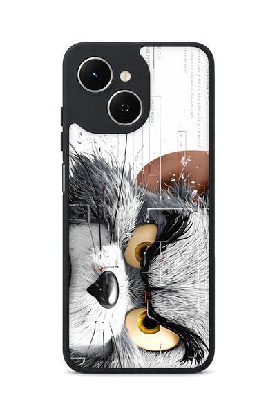 TECNO Spark 40C Compatible Furry Patterned Camera Protected Shockproof Case