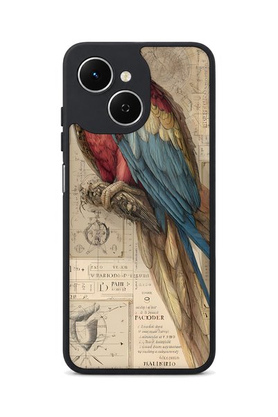 TECNO Spark 40C Compatible Parrot Pattern Camera Protected Shockproof Case