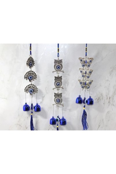 NW NessiWorld Metal Evil Eye Bead Bell Alk3502