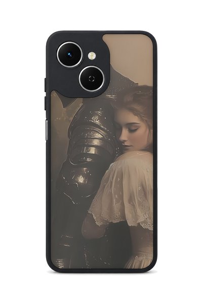 TECNO Spark 40C Compatible Knight Love Patterned Shockproof Case with Camera ...
