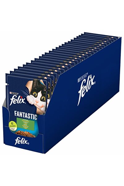 FELIX Hrană umedă pentru pisici, Fantastic, iepure în jeleu, 26x85g