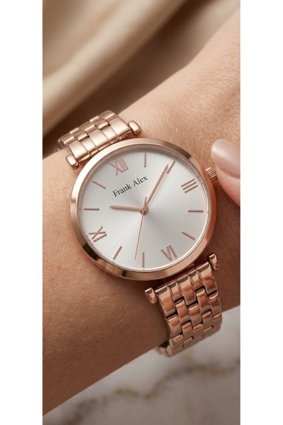 Frank Alex Fx.K11375.01 Rose Gold Steel Case Women's Wristwatch